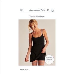 Abercrombie & Fitch Mini Travel Dress Medium Black